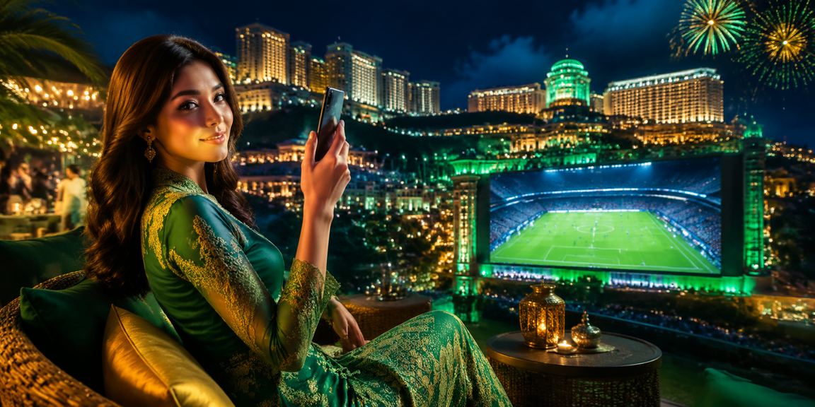 Taruhan bola sepak di Genting Highlands dengan tema sukan Malaysia