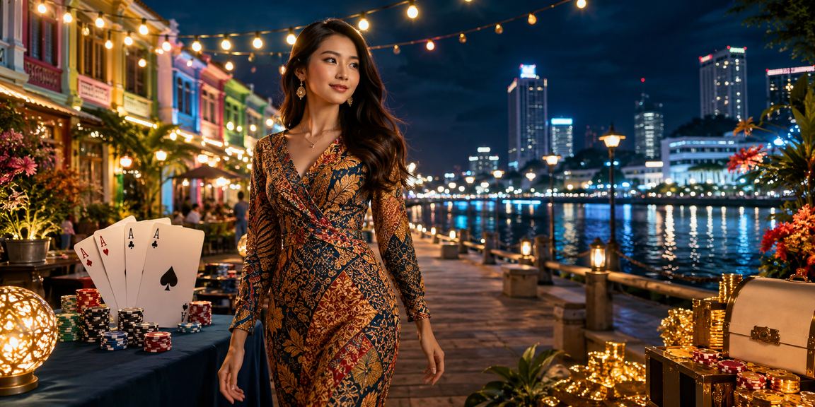 Permainan Poker gaya Melayu di Penang dengan suasana tradisional